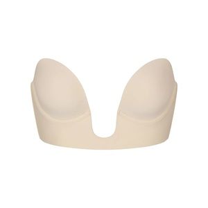 Deep plunge shapewear bra size M color Sand
